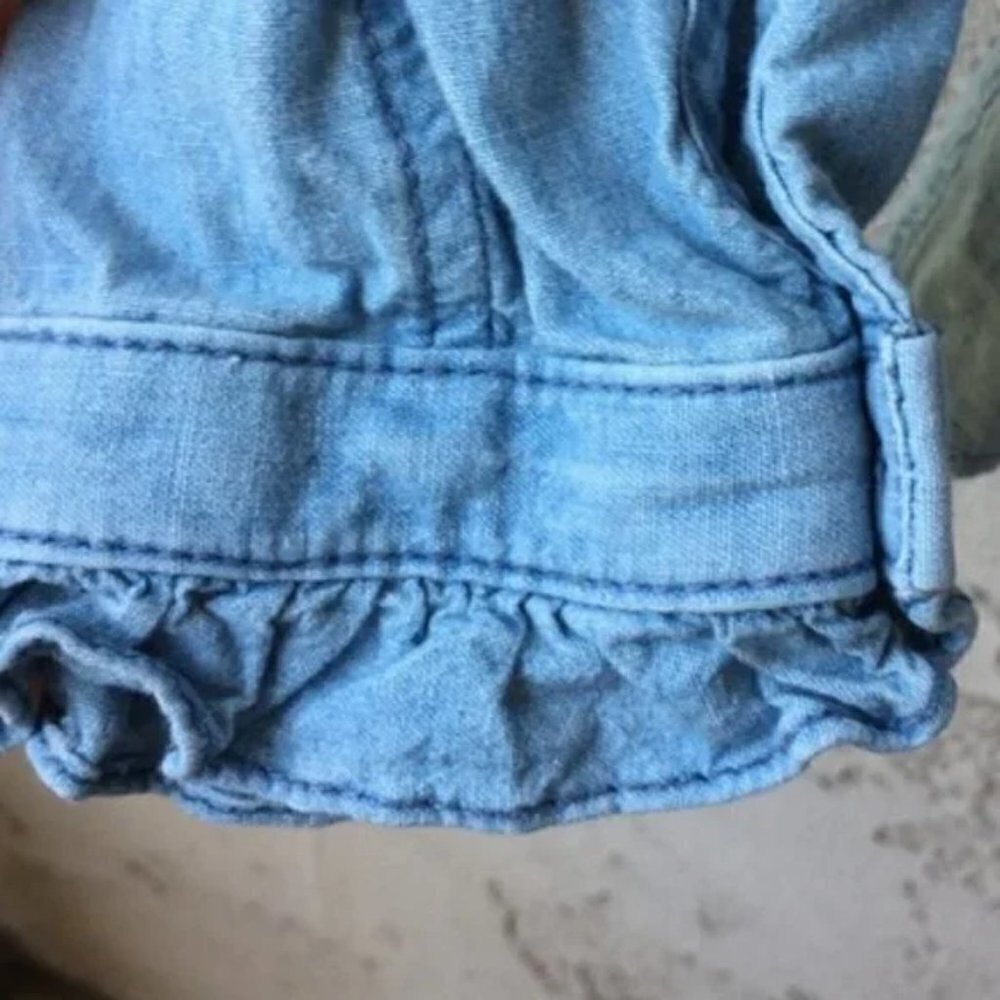 Nili Lotan Marcela Shirt Blouse in Chambray Wash Size S - Picture 7 of 9